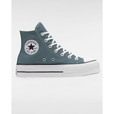 Taylor All Star Platform Converse Plateau Leder Grau Converse
