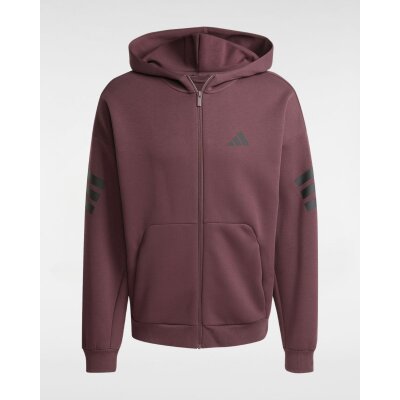 Adidas Sweatjacke Future Icon 3-Streifen Burgundy