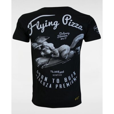 Yakuza Premium T-Shirt Flying Pizza Black