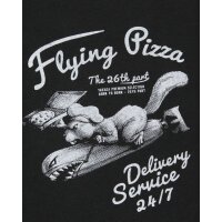 Yakuza Premium T-Shirt Flying Pizza Black