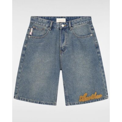 Another Cotton Lab Logo Jorts Blue