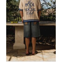 Another Cotton Lab Logo Jorts Blue