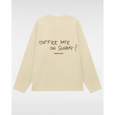 Another Cotton Lab Longsleeve Coffee Date Oversized White