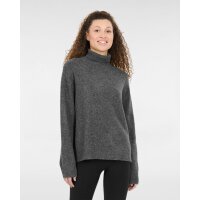 Athlecia Strickpullover Daviana Rollkragen Dark Grey Melange