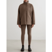 Aimn Oversized Quilted Jacket Nougat
