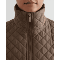Aimn Oversized Quilted Jacket Nougat