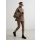 Aimn Oversized Quilted Jacket Nougat
