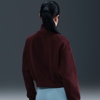 Nike Half Zip Hoodie Sportswear Phoenix Fleece Burgundy Crush/Sail