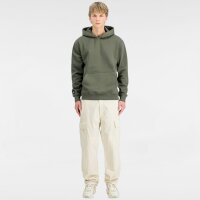 Alpha Industries Hoodie Label Back Print Dunkeloliv
