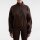 Aimn Half Zip Varsity Sweat Chocolate