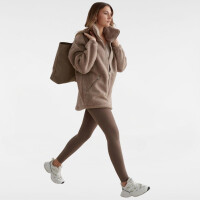 Aimn Pile Jacket Dark Clay