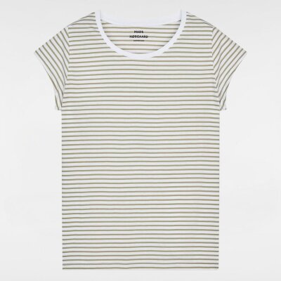 Mads Norgaard T-Shirt Fine Jersey Stripe Teasy Overland Trek