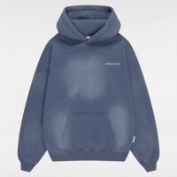 Another Cotton Lab Hoodie Wanna Go Washed Hoodie Blau