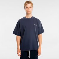 Another Cotton Lab T-Shirt Wanna Go Washed Blau