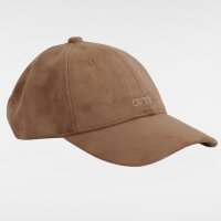 Aimn Cap Small Logo Suede Espresso