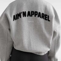 Aimn Zip Sweatshirt Campus Grey
