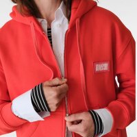 Mads Norgaard Zip Hoodie Standart Bobo Hood Flery Red
