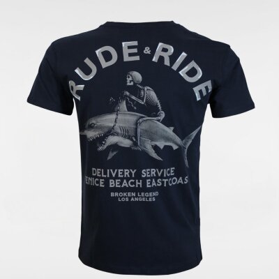 Yakuza Premium T-Shirt Broken Legend Dark Blue
