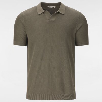 Nou Poloshirt Beusch Knitted Smokey Olive
