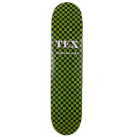 Skateboard Deck TEX Checker grün Canadian Maple 7,5