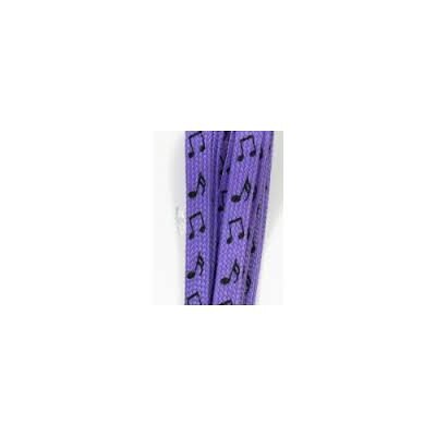 Schnürsenkel 120 notes purple blk